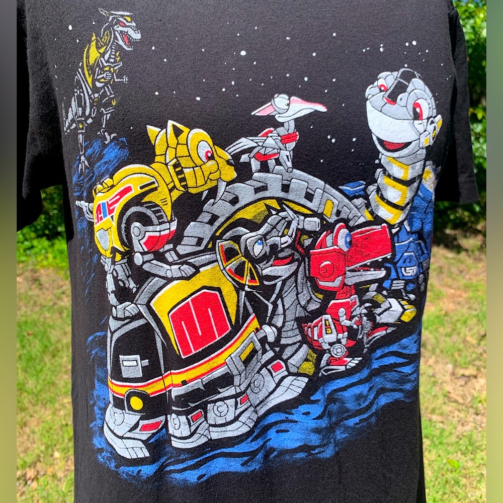 NWOT Funny Fusion/Hybrid “Power Rangers” meets “Land Before Time” Tee